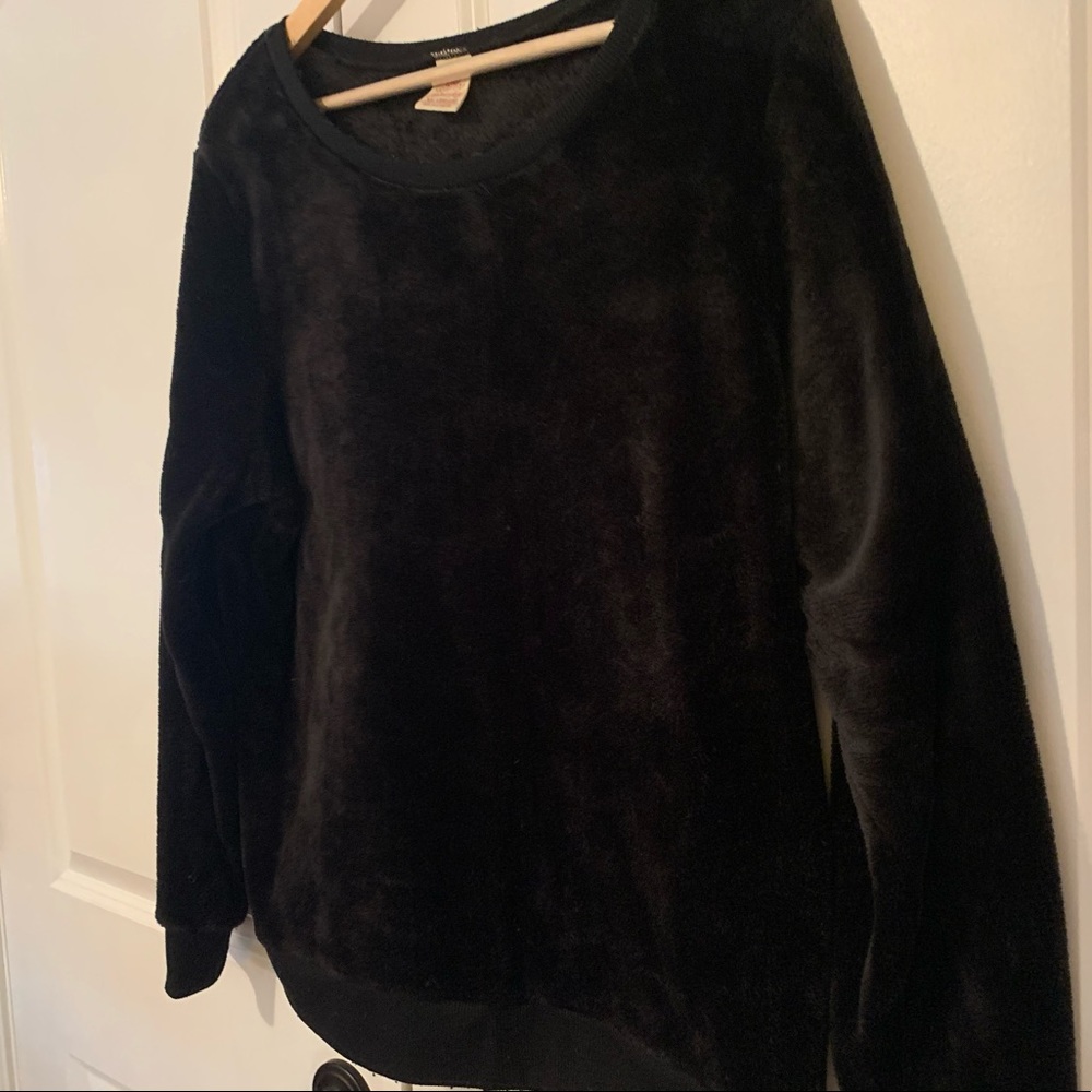 Thick Plush Black Sweater